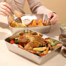 Load image into Gallery viewer, Stainless Steel Square Plate (With Lid)
