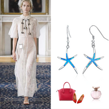 Load image into Gallery viewer, Starfish Earrings with Hoops

