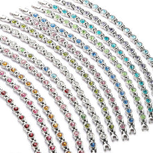 Load image into Gallery viewer, Titanium steel rhinestone bracelet
