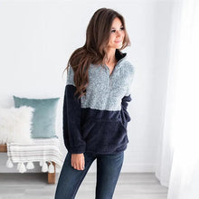 Load image into Gallery viewer, Autumn and winter fashionable pocket zipper Plush coat

