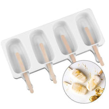 Load image into Gallery viewer, Silicone Easy Cream Mini Ice Cream Bar Mold Set
