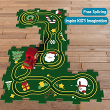Load image into Gallery viewer, Children&#39;s Educational Puzzle Railway Car Playset
