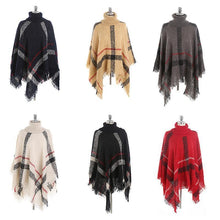 Load image into Gallery viewer, Lattice Cloak Poncho Sweater
