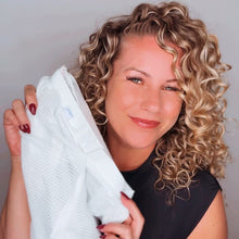Load image into Gallery viewer, Net Plopping Cap For Drying Curly Hair
