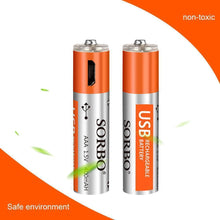 Load image into Gallery viewer, Rechargeable Batteries Usb Port Lithium
