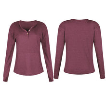 Load image into Gallery viewer, Flodress Ribbed Button Top T-Shirt

