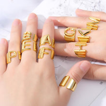 Load image into Gallery viewer, Initial A-Z Letter Ring
