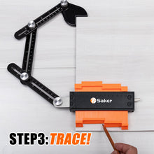 Load image into Gallery viewer, Saker® Contour Gauge Profile Tool With Opening Locator
