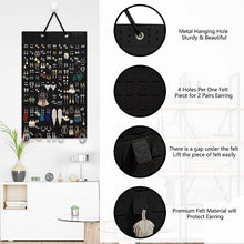 Load image into Gallery viewer, Felt Hanging Jewelry Organizer
