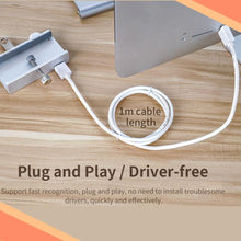 Load image into Gallery viewer, Mountable Desk Side USB 3.0 Adapter Hub 👩🏻‍💻 👨🏻‍💻
