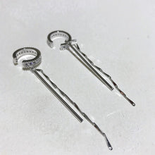 Load image into Gallery viewer, Cube Molecular Tassel Long Ear Clip
