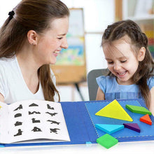 Load image into Gallery viewer, Magnetic Tangram Blocks Puzzle Game
