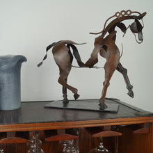 Load image into Gallery viewer, Handmade Adonis Metal Horse Sculpture
