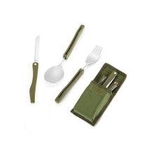 Load image into Gallery viewer, Hirundo Camping Foldable Cutlery Set

