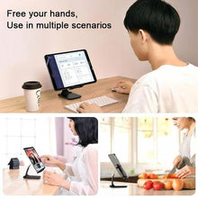 Load image into Gallery viewer, Adjustable and Folding Mobile Phone Stand
