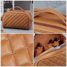 Load image into Gallery viewer, Quilted Plaid Cosmetic Bag
