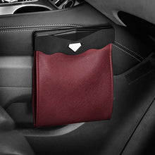 Load image into Gallery viewer, Waterproof Car Leather Trash Can
