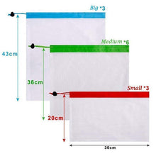 Load image into Gallery viewer, Ecological and Reusable Portable Bag, 12 Pieces.
