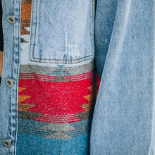 Load image into Gallery viewer, LAPEL POCKET DENIM RETRO JACKET
