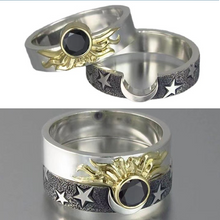 Load image into Gallery viewer, Vintage Star Moon Sun Ring Set
