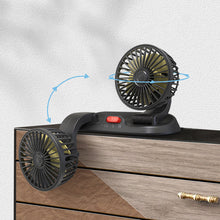 Load image into Gallery viewer, Dual Head Car Auto Cooling Air Circulator Fan
