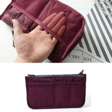 Load image into Gallery viewer, Women's Bag Practical Handbag Purse Nylon Dual Organizer Insert Cosmetic Storage
