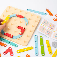 Load image into Gallery viewer, 🌈💐Montessori Pegboard Puzzle💐
