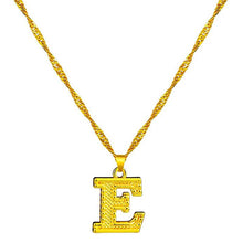 Load image into Gallery viewer, 18K Gold Plated Initial Letter Necklace
