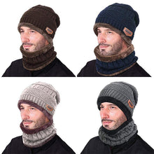 Load image into Gallery viewer, Warm Beanie Cap With Scarf
