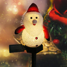 Load image into Gallery viewer, Super Cute Waterproof Solar Snowman Lamp
