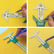 Load image into Gallery viewer, Five-in-one Patchwork Ruler Tailor Tool
