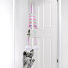 Load image into Gallery viewer, Hanging Spring Plush Ball Cat Toy

