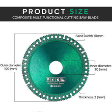 Load image into Gallery viewer, Composite Multifunctional Cutting Saw Blade
