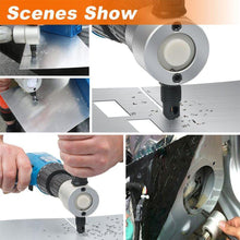 Load image into Gallery viewer, DOMOM Zipbite - Nibbler Cutter Drill Attachment Double Head Metal Sheet
