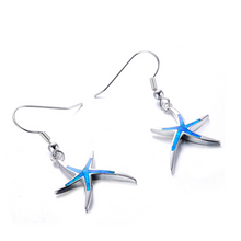 Load image into Gallery viewer, Starfish Earrings with Hoops
