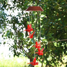 Load image into Gallery viewer, Red Bird Wind Chime Light
