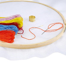 Load image into Gallery viewer, Bamboo Frame Embroidery Hoop Ring
