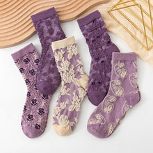 Load image into Gallery viewer, Womens Floral Cotton Socks (10 Pairs)

