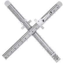Load image into Gallery viewer, Stainless Steel Ruler with Detachable Clip
