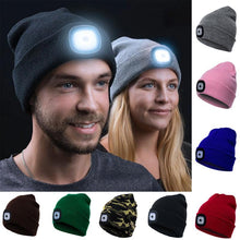 Load image into Gallery viewer, LED Knitted Winter Beanie Hat (12 Hours)
