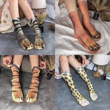 Load image into Gallery viewer, 3D Print Novelty Animal Paw Socks

