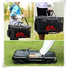 Load image into Gallery viewer, Foldable waterproof fishing bucket -live fish container
