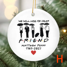Load image into Gallery viewer, Chandler and Joey Hugging Christmas Ornament
