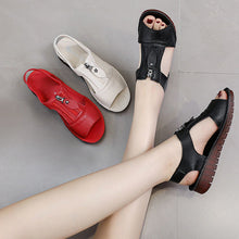 Load image into Gallery viewer, Solid Color Soft Sole Summer Sandals
