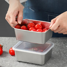 Load image into Gallery viewer, Stainless Steel Square Plate (With Lid)
