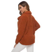 Load image into Gallery viewer, Warm Plush Coat Lapel Jacket
