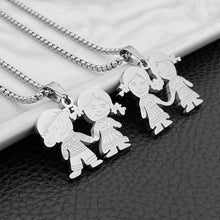 Load image into Gallery viewer, Boy And Girl Stainless Steel Pendant
