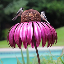 Load image into Gallery viewer, Coneflower Bird Feeder
