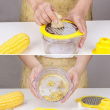 Load image into Gallery viewer, Cob Corn Stripper With Built-In Measuring Cup And Grater
