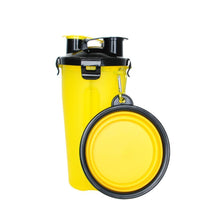 Load image into Gallery viewer, 2-in-1 Pet Travel Water &amp; Food Bottle with Foldable Bowl
